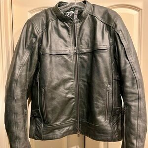 Men's Black Leather Jacket